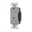 Arrow Hart Duplex Receptacle, #14-10 Awg 20A, Healthcare 125V, Black, Pvc Body, 5-20R, Duplex, TR8362BK
