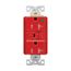 Tvss Receptacle, Hg, Led Indicat & Alarm, #14-#10 Awg 20A, 840J, Red, Straight Blade, TR8362RDS