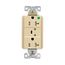 Tvss Receptacle, Hg, Led Indicat & Alarm, #14-#10 Awg 20A, 840J, Ivory, Straight Blade, TR8362VS