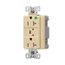 Tvss Receptacle, Hg, Led Indicat & Alarm, #14-#10 Awg 20A, 840J, Ivory, Straight Blade, TR8362VS
