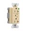 Tvss Receptacle, Hg, Led Indicat & Alarm, #14-#10 Awg 20A, 840J, Ivory, Straight Blade, TR8362VS