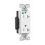 Arrow Hart Duplex Receptacle, #14-10 Awg 20A, Healthcare 125V, Pvc Body, 5-20R, Duplex, TR8362W