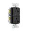 Slim Afci Receptacle, #14 -10 Awg 20A, 125V, Afci, Back & Side Wire, Black, 5-20R, 2-Pole 3-Wire, TRAF20BK
