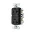 Slim Afci Receptacle, #14 -10 Awg 20A, 125V, Afci, Back & Side Wire, Black, 5-20R, 2-Pole 3-Wire, TRAF20BK