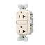Slim Afci Receptacle, #14 -10 Awg 20A 125V, Afci, Light Almond, 5-20R, 2-Pole 3-Wire, TRAF20LA