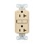 Slim Afci Receptacle, #14 -10 Awg 20A, 125V, Afci, Back & Side Wire, Ivory, 5-20R, 2-Pole 3-Wire, TRAF20V