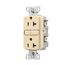 Slim Afci Receptacle, #14 -10 Awg 20A, 125V, Afci, Back & Side Wire, Ivory, 5-20R, 2-Pole 3-Wire, TRAF20V
