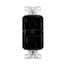 Slim Afgf Receptacle, Self-Test, #14 -10 Awg 15A 125V, Afgf, Black, 2-Pole 3-Wire, TRAG15BK