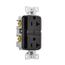 Slim Afgf Receptacle, Self-Test, #14 -10 Awg 20A 125V, Afgf, Black, 5-20R, 2-Pole 3-Wire, TRAG20BK