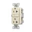 Slim Afgf Receptacle, Self-Test, #14 -10 Awg 20A 125V, Afgf, Light Almond, 5-20R, 2-Pole 3-Wire, TRAG20LA