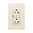 Slim Afgf Receptacle, Self-Test, #14 -10 Awg 20A 125V, Afgf, Light Almond, 5-20R, 2-Pole 3-Wire, TRAG20LA