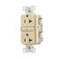 Slim Afgf Receptacle, Self-Test, #14 -10 Awg 20A 125V, Afgf, Ivory, 5-20R, 2-Pole 3-Wire, TRAG20V