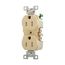 Commercial Duplex Receptacle, #14-10 Awg 15A 125V, Back & Side, Ivory, Pvc Body, TRBR15V-BXSP