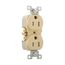 Commercial Duplex Receptacle, #14-10 Awg 15A 125V, Back & Side, Ivory, Pvc Body, TRBR15V-BXSP