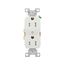 Commercial Duplex Receptacle, #14-10 Awg 15A 125V, Back & Side, Impact-Resistant, TRBR15W-BU
