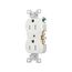 Commercial Duplex Receptacle, #14-10 Awg 15A 125V, Back & Side, Impact-Resistant, TRBR15W-BU