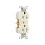 Commercial Duplex Receptacle, #14-10 Awg 20A 125V, Back & Side, Almond, Pvc Body, 5-20R, TRBR20A-BXSP