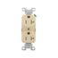 Commercial Duplex Receptacle, #14-10 Awg 20A 125V, Back & Side, Ivory, Pvc Body, 5-20R, TRBR20V-BXSP
