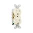 Commercial Duplex Receptacle, #14-10 Awg 15A 125V, SideWire, Almond, Pvc Body, TRCR15A