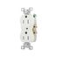 Commercial Duplex Receptacle, #14-10 Awg 15A 125V, SideWire, Pvc Body, TRCR15W