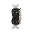 Commercial Duplex Receptacle, #14-10 Awg 20A 125V, SideWire, Black, Pvc Body, 5-20R, TRCR20BK