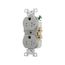 Commercial Duplex Receptacle, #14-10 Awg 20A 125V, SideWire, Gray, Pvc Body, 5-20R, TRCR20GY