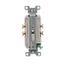 Commercial Duplex Receptacle, #14-10 Awg 20A 125V, SideWire, Light Almond, Pvc Body, 5-20R, TRCR20LA