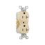 Commercial Duplex Receptacle, #14-10 Awg 20A 125V, SideWire, Ivory, Pvc Body, 5-20R, TRCR20V