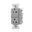 Tamper-Resistant, Self-Test Gfci, 20A, 125V, Gray, Slim Design, TRGF20GY