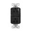Tamper-Resistant, Controlled, Self-Test Gfci, 15A, 125V, Black, Slim Design, TRGFC15BK