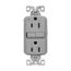 Tamper-Resistant, Controlled, Self-Test Gfci, 15A, 125V, Gray, Slim Design, TRGFC15GY