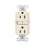 Tamper-Resistant, Controlled, Self-Test Gfci, 15A, 125V, Light Almond, Slim Design, TRGFC15LA