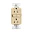 Tamper-Resistant, Controlled, Self-Test Gfci, 15A, 125V, Ivory, Slim Design, TRGFC15V