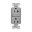 Tamper-Resistant, Controlled, Self-Test Gfci, 20A, 125V, Gray, Slim Design, TRGFC20GY