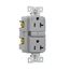 Tamper-Resistant, Controlled, Self-Test Gfci, 20A, 125V, Gray, Slim Design, TRGFC20GY