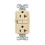 Tamper-Resistant, Controlled, Self-Test Gfci, 20A, 125V, Ivory, Slim Design, TRGFC20V