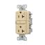 Tamper-Resistant, Controlled, Self-Test Gfci, 20A, 125V, Ivory, Slim Design, TRGFC20V