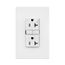 Tamper-Resistant, Controlled, Self-Test Gfci, 20A, 125V, White, Slim Design, TRGFC20W