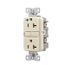 Tr Hg Gfci, 20A, 125V, Light Almond, Slim, TRGFH20LA