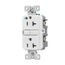 Tr Hg Gfci, 20A, 125V, White, Slim, TRGFH20W