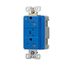 Tvss Receptacle, Ig, Led Indicat & Alarm, #14-#10 Awg 20A, 840J, Blue, Straight Blade, TRIG5362BLS
