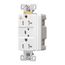 Tvss Receptacle, Ig, Led Indicat & Alarm, #14-#10 Awg 20A, 840J, White Straight Blade, TRIG5362WS