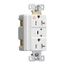 Tvss Receptacle, Ig, Led Indicat & Alarm, #14-#10 Awg 20A, 840J, White Straight Blade, TRIG5362WS