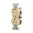 Arrow Hart Duplex Receptacle, #14-10 Awg 15A, 125V, Gray, Impact-Resistant Nylon, TRIG8200GY