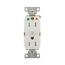 Arrow Hart Duplex Receptacle, #14-10 Awg 15A, 125V, Impact-Resistant Nylon, Duplex, TRIG8200W