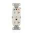Arrow Hart Heavy-Duty Duplex Receptacle, #14-10 Awg 20A, 125V, Impact-Resistant Nylon Face Base, TRIG8300W