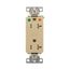 Arrow Hart Duplex Receptacle, #14-10 Awg 20A, 125V, Ivory, Impact-Resistant Nylon, TRIG8362V