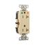 Arrow Hart Duplex Receptacle, #14-10 Awg 20A, 125V, Ivory, Impact-Resistant Nylon, TRIG8362V