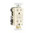 Gfci Receptacle, Isolated Ground, Self-Test #14-10 Awg 20A Industrial 125V 2-Pole 3-Wire, Ivory, TRIGSGF20V
