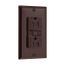 Gfci Receptacle, Audible Alarm, Self-Test, #14 -10 Awg 15A 125V, Black, 2-Pole 3-Wire, TRSGFA15BK